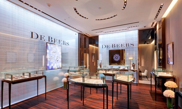 戴比尔斯钻石珠宝香港置地广场及澳门店室内装饰设计