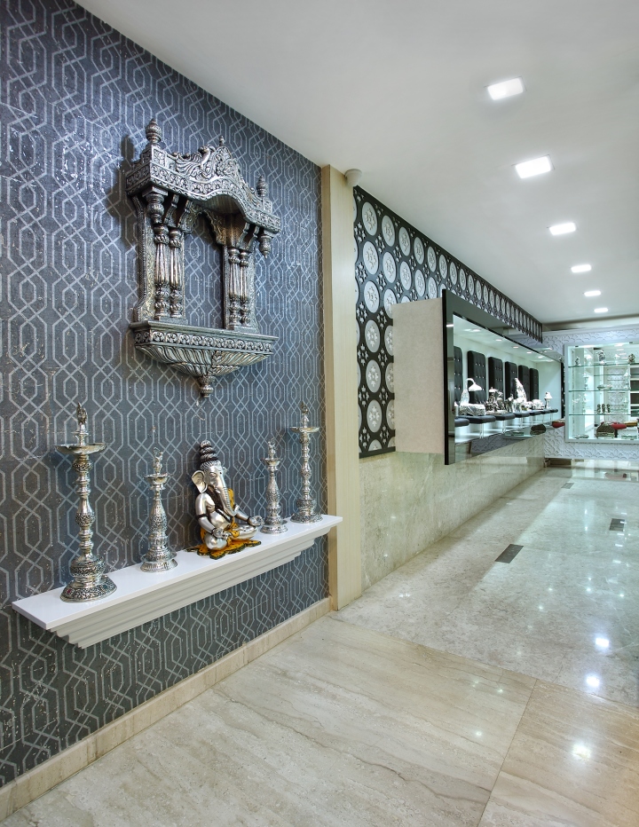 印度班加罗尔Neelkanth银色的珠宝专卖店设计